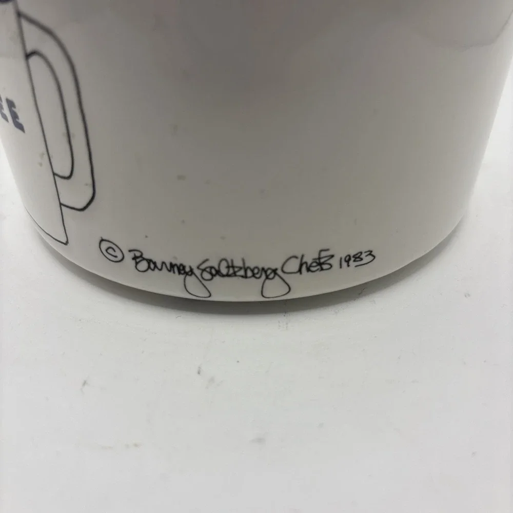 Vtg Barney Saltzberg Chefs Cartoon 1983 Ceramic Coffee‎ Canister Cookie Jar READ
